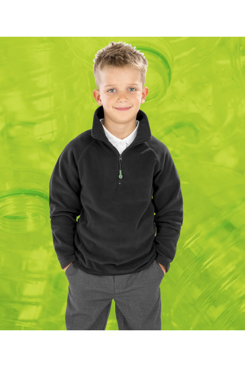 Micropolaire à col zippée récyclée pour enfant