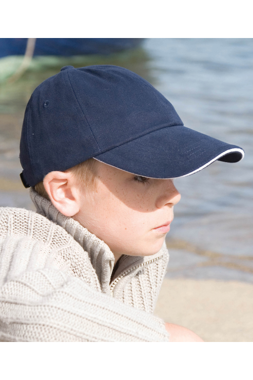Casquette en coton brossé Junior profil bas