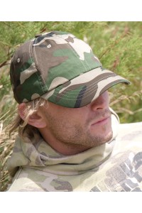 Casquette de style pro en treillis de coton robuste