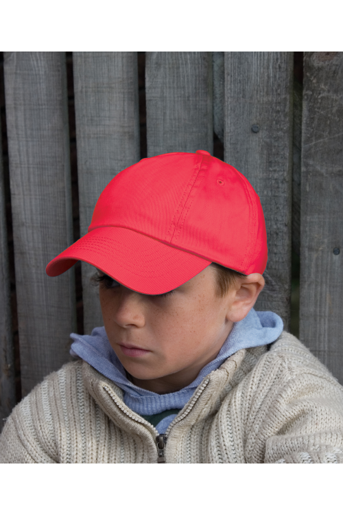 Casquette junior en coton de profil bas