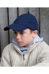 Casquette junior en coton brossé robuste de profil bas