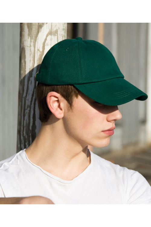 Casquette en coton brossé robuste de profil bas