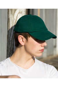 Casquette en coton brossé robuste de profil bas