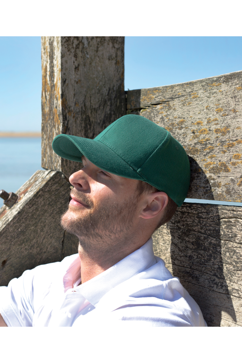 Casquette en coton robuste de style pro avec visière en sandwich