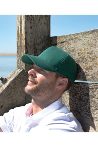 Casquette en coton robuste de style pro avec visière en sandwich