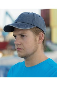 Casquette en coton à ligne fine lavée à visière sandwich