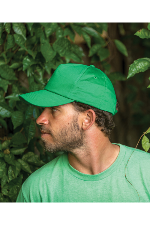 Casquette à 5 panneaux en polycoton Core Boston