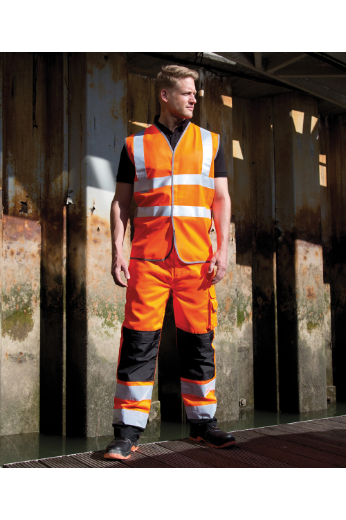 Pantalon de sécurité cargo, EN20471 : 2013 Classe 2