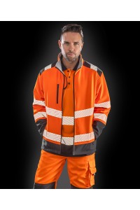 Veste Soft Shell anti-déchirure haute visibilité