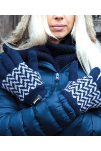 Gant à motifs thinsulate