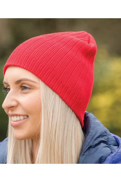 Bonnet en tricot de coton double