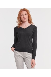 Pull col V Femme
