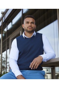 Pull col V sans manches