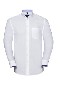 Chemise Washed Oxford Manches Longues Homme