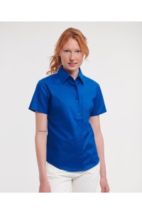 Chemise Oxford manches courtes facile d'entretien pour femme