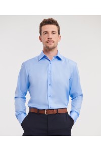 Chemise cintrée manches longues sans repassage