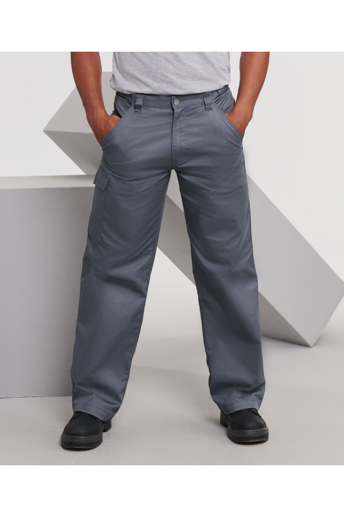 Pantalon de travail en polyester et coton sergé
