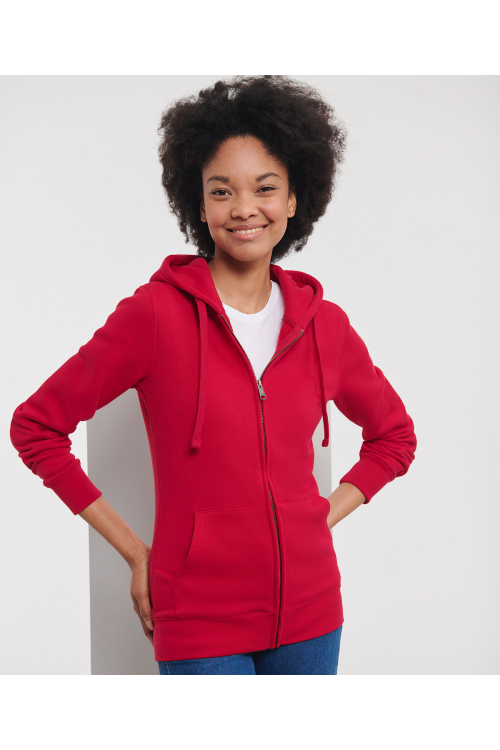 Sweat-shirt à capuche zippé authentic pour femme