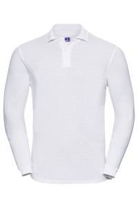 Polo piqué 100% coton, manches longues