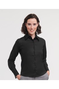 Chemise manches longues sans repassage pour femme