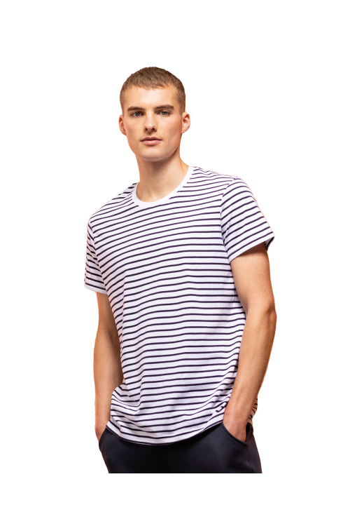 T-shirt rayé unisexe