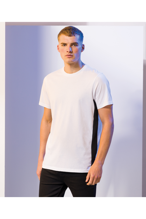 T-shirt unisexe contrasté