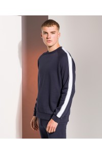 Sweat unisexe contrasté (avec bande contrastée le long des manches)