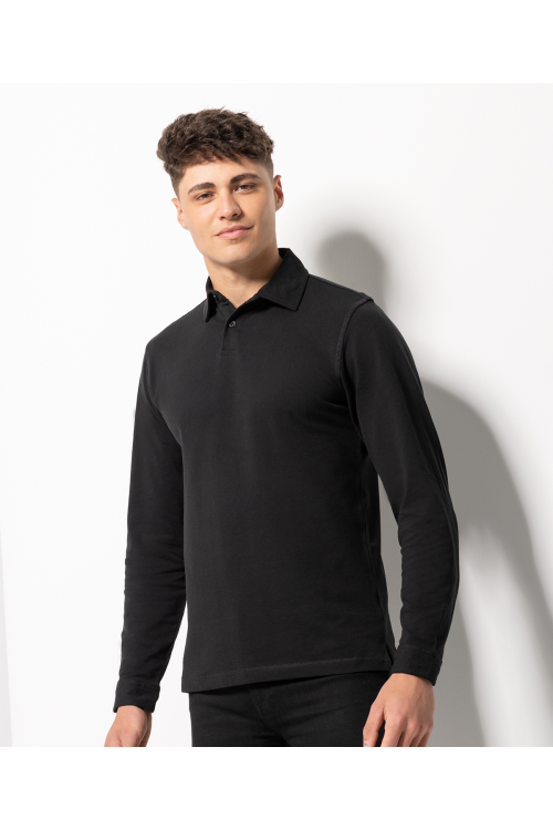 Polo stretch à manches longues