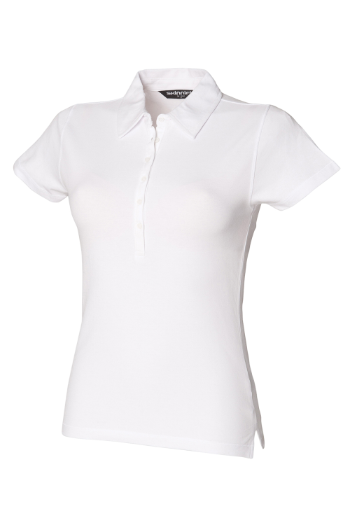 Polo stretch à manches courtes Femme