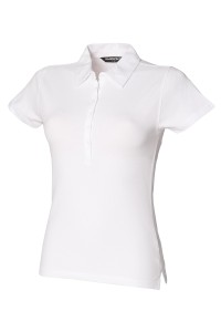 Polo stretch à manches courtes Femme