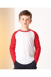 T-shirt de baseball à manches longues pour enfant