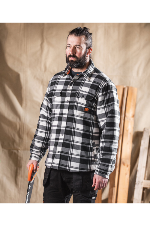 Chemise à carreaux rembourrée Worker