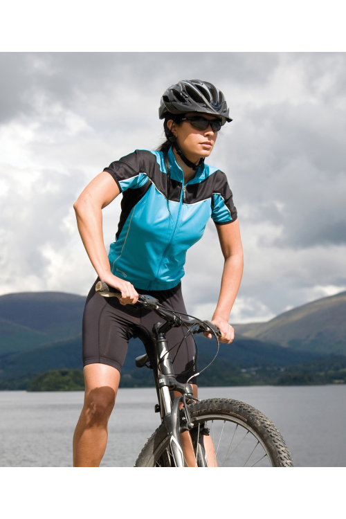 Haut de cyclisme à zip intégral Spiro Femme