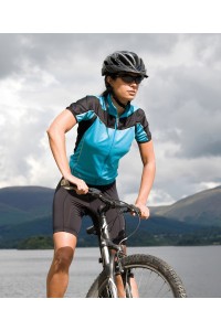 Haut de cyclisme à zip intégral Spiro Femme