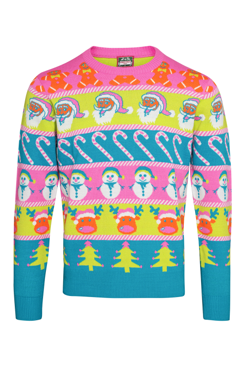 Pull de Noël adulte avec de nombreux personnages