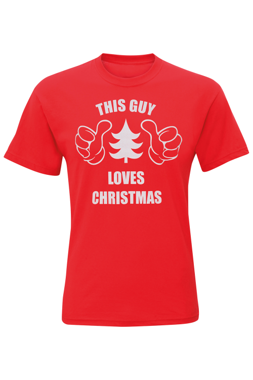 T-shirt « This Guy Loves Christmas » homme à manches courtes