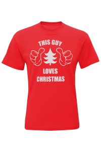 T-shirt « This Guy Loves Christmas » homme à manches courtes