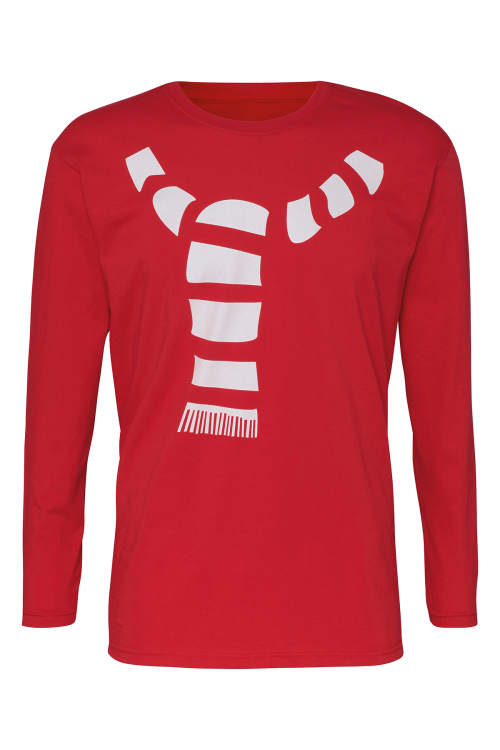 T-shirt à écharpe homme à manches longues