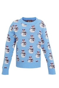 Pull de Noël fille bonhomme de neige