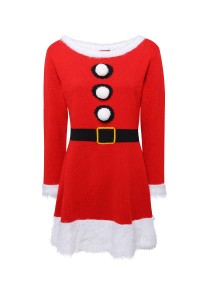 Robe De Noël en tricot pour Femme