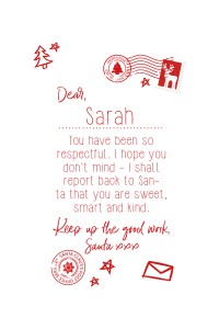 T-shirt enfant personnalisable Lettre au Père Noël