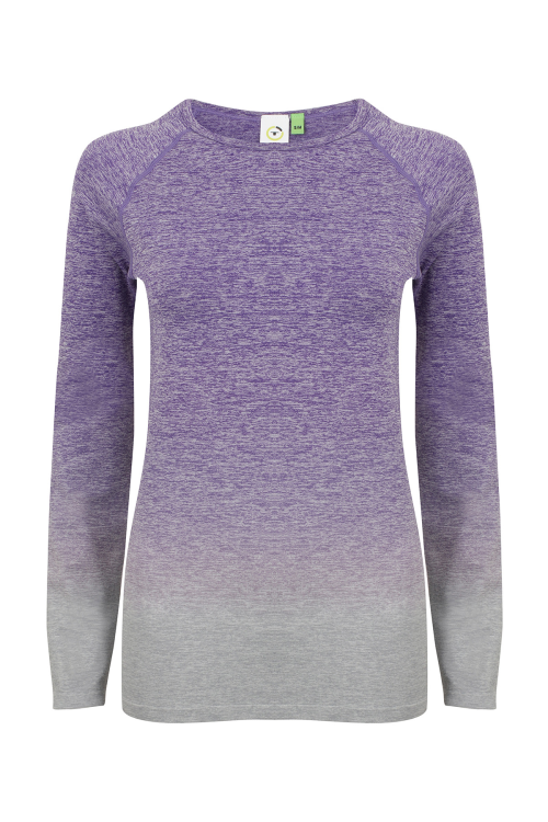 Haut manches longues dégradé Femme sans couture