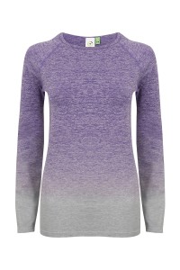 Haut manches longues dégradé Femme sans couture