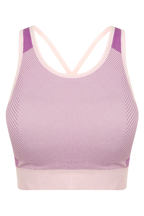 Haut court à empiècements sans coutures pour femmes