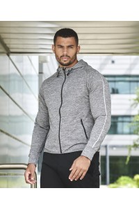 Sweat-shirt à capuche de course léger avec bande réfléchissante