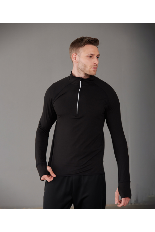 Haut manches longues zip ¼ Homme