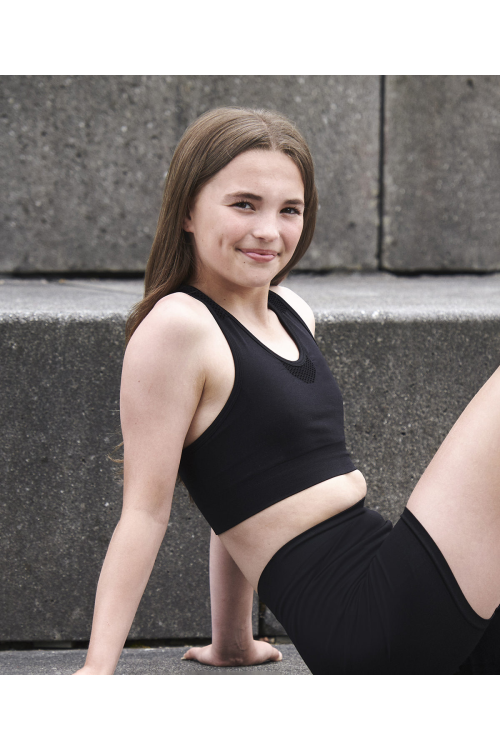 Haut court sans coutures pour enfants