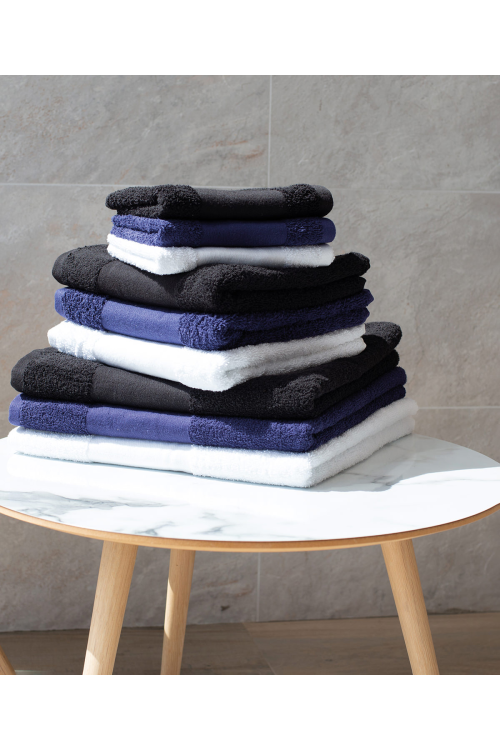 Serviette de bain à bordure imprimable