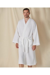 Peignoir en tissu gaufré