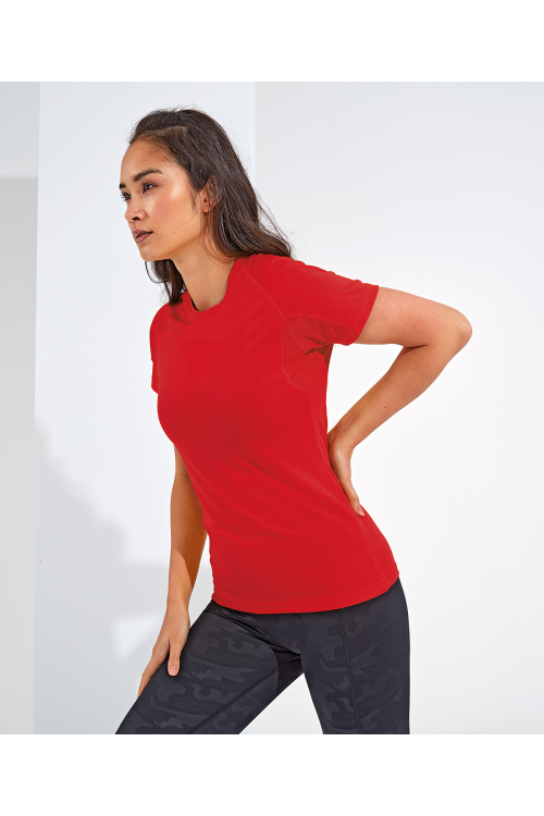 T-shirt TriDri® à empiècements femme